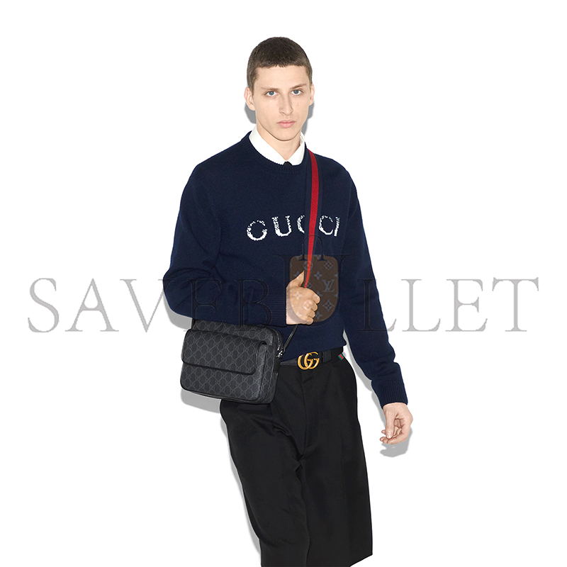 GUCCI GG BLACK SMALL CROSSBODY BAG ‎795479 (23*18*12cm)